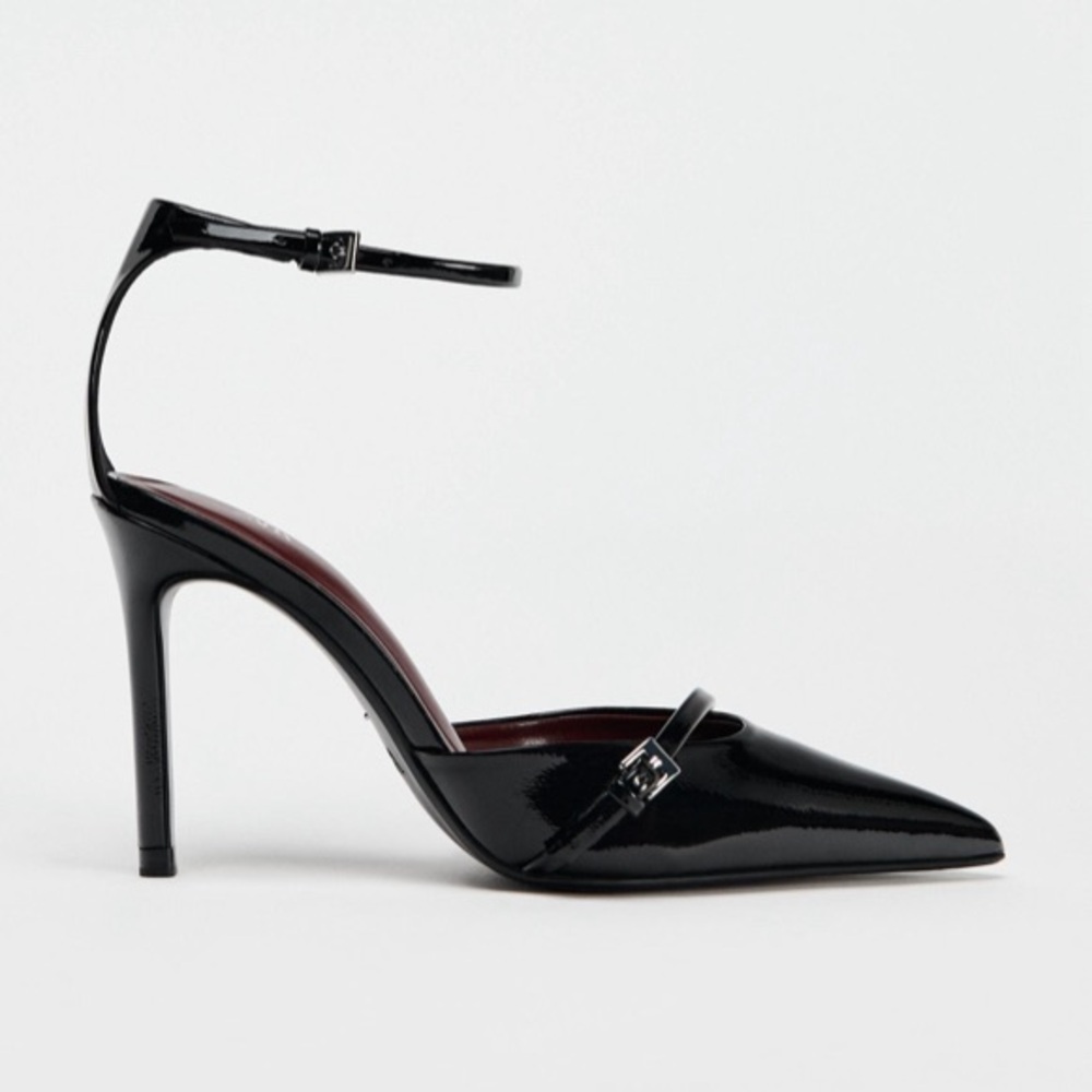 Zara Ankle Strap Buckle Heels